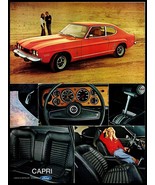 1973 HOT ROD Magazine Car Print Ad - Ford &quot;Capri&quot; 2 Door Bucket Seats A5 - £5.43 GBP