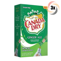 3x Packs Canada Dry Singles To Go Ginger Ale Drink Mix | 6 Singles Each ... - £7.72 GBP