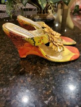 Monzo &amp; Franco Flower Heels Slides Sandals  Shoes 9M - £21.64 GBP
