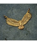 Bronze Flying Owl Pendant Festoon 31x40mm - $456.90 MXN