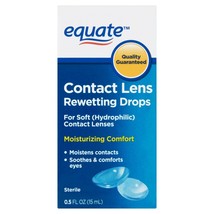 Equate Contact Lens Rewetting Eye Drops, 0.5 fl oz - Vision &amp; Eye Health..+ - £10.25 GBP