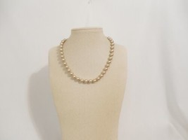 Charter Club 16&quot; Silver-Tone Taupe Simulated Pearl Necklace M420 $26 - £9.03 GBP