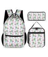 Mondxflaur Cartoon Backpacks for School Kids Lunch Bag and Pencil Cases Set - $64.47 CAD