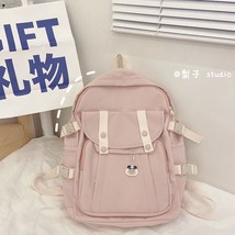 Korean Style Women Backpack Nylon School Bag for Girls Waterproof Large Capacity - £87.42 GBP