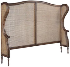 Headboard Kingstone King Size Traditional Solid Wood Cane Rustic Pecan O... - £1,942.80 GBP