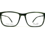 Tlg. Thin Light Glasses Brille Rahmen NU044 C03 Grün Horn Grau 57-18-145 - $111.51