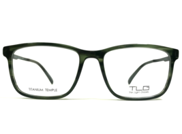 Tlg. Thin Light Glasses Brille Rahmen NU044 C03 Grün Horn Grau 57-18-145 - £89.35 GBP