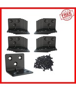 Compact Black Stainless Steel Corner Brackets - Easy Installation, 1.5” ... - $43.64 CAD