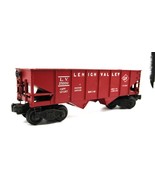 Lionel 6456 O Gauge Postwar Lehigh Valley LV 25000 Maroon Red 2-Bay Hopp... - $41.01 CAD