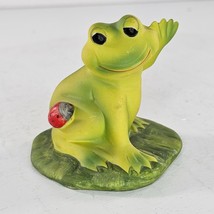 Vintage UCGC Frog Ladybug Figurine Taiwan - £11.08 GBP