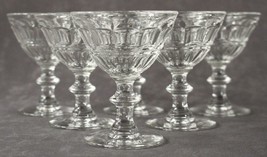 Vintage Crystal Barware Double Colonial Panel Center Band Liquor Cordials 3.5&quot; - £19.65 GBP