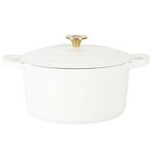 Crockpot Artisan 5 Quart Round Enameled Cast Iron Dutch Oven with Lid in... - $2,693.45 MXN