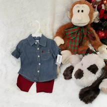 CARTER&#39;S BABY 2pc Button Shirt &amp; Pants, &quot;BABY BOY&quot; (Size 3M) ~ NEW WITH ... - $224.85 MXN