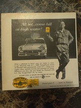 Pennzoil Motor Oil Ad 1957 Fly Fisherman Waders Vintage Magazine Print - $9.89