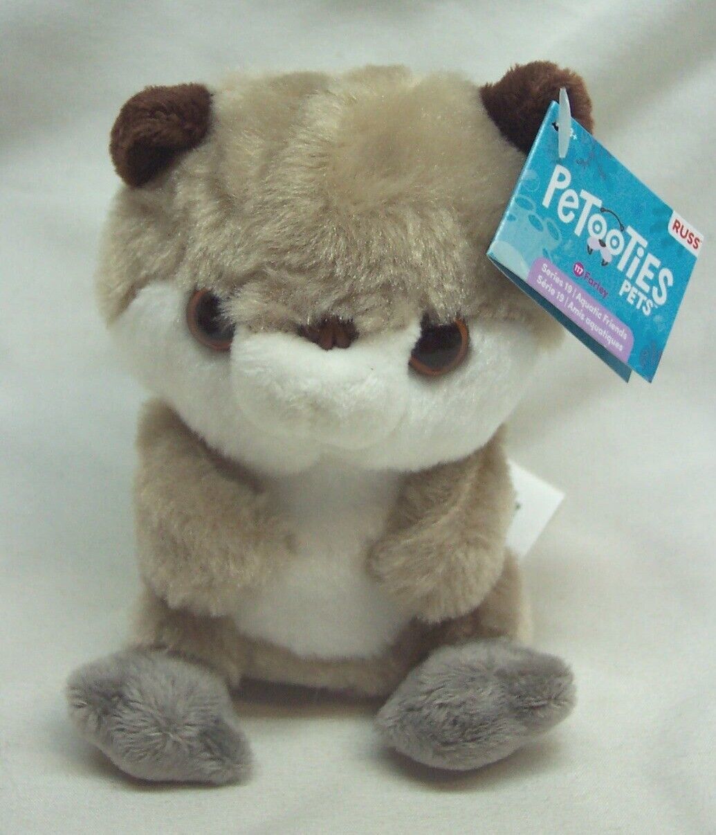 RUSS Petooties Pets Series 19 SOFT FARLEY THE OTTER 4&quot; Plush STUFFED ANI... - $14.85