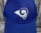 New Era 39Thirty Los Angeles Rams Blue &amp; White Fitted Trucker Hat - S/M - £7.78 GBP