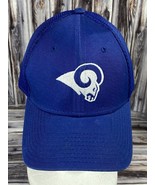 New Era 39Thirty Los Angeles Rams Blue &amp; White Fitted Trucker Hat - S/M - £7.80 GBP
