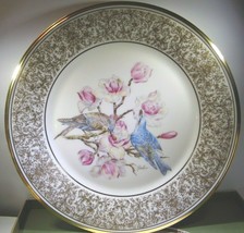 Lenox China Boehm 1972 &quot;Mountain Bluebirds&quot; Plate New in Original Boxes - £53.14 GBP