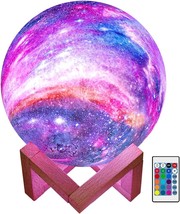 Brightworld Moon Lamp Galaxy Lamp 5.9 Inch 16 Colors Led 3D Moon Light, Remote &amp; - £27.25 GBP
