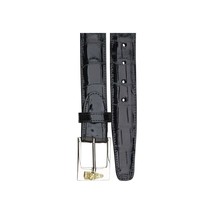 Men's Belvedere Genuine Alligator Belt Dressy Style 2008 Hand Made Black image 2