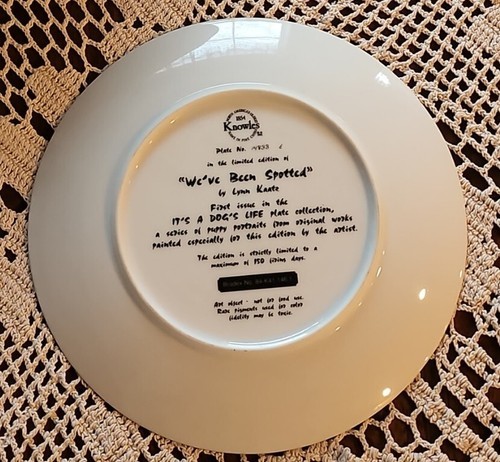 Knowles ~ Dalmatians Ceramic Plate No. 14833 ~ Lynn Kate ~ "We've Been Spotted" Item image 2