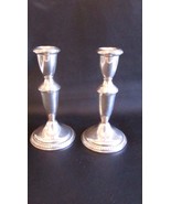 2--6  1/4 Inch  Empire Sterling Silver Candlesticks Pattern 620 + Gadroo... - £102.29 GBP