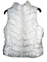 SO Authentic American Heritage Women&#39;s Large Puffer Vest Sleeveless Zip ... - £19.98 GBP