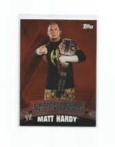 Matt Hardy 2010 Topps Wwe Championship Material Foil Card #C44 - £3.97 GBP