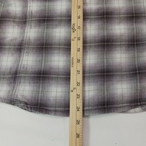 Carhartt 100714 079 Women's Gray & Purple Plaid Flannel Button Up Shirt M (8/10) image 6