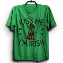 Kiss Me I&#39;m Irish Doberman Pinscher Dog Tshirt St Patrick&#39;s Funny Dog Lo... - $16.88+