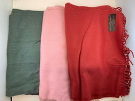 Luxury Cashmere Feel Super Soft 100% Acrylic Scarf  New Set of 3  - $15.68