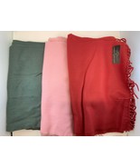 Luxury Cashmere Feel Super Soft 100% Acrylic Scarf  New Set of 3  - $292.03 MXN