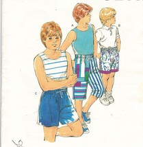 Vintage Kwik Sew Boys Shorts 3 Lengths Contrast Fabric Legs Sew Patterns... - £9.17 GBP