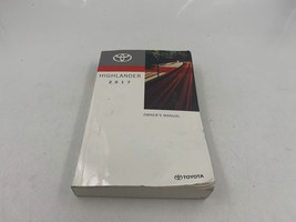 2017 Toyota Highlander Owners Manual Handbook OEM C01B45047 - $34.64