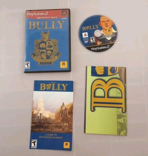 BULLY PS2 Playstation 2 Video Game CIB, w/Manual & POSTER Greatest Hits Tested  - £15.73 GBP