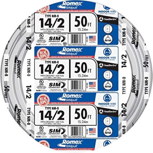 Southwire 28827422 50&#39; 14/2 with Ground Romex Brand SIMpull Residential ... - $49.57