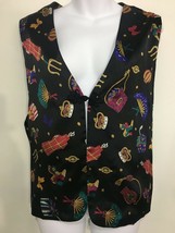 Diane von Furstenberg DVF Color Authority Womens 1X Satin Vest Party Gifts - $37.73