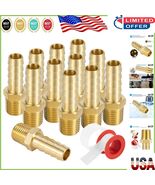 Versatile Brass 3/8&quot; Barb to 1/4&quot; NPT Male Connectors - Made for Tough Jobs - $627.56 MXN