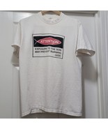 Vintage Exposure to the Son May Prevent Burning God Jesus Shirt White Me... - $36.49