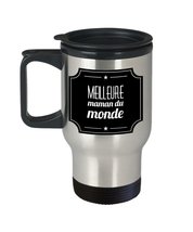 Funny Mom Travel Mug 14oz French - Meilleure Maman Du Monde - Mothers Day Gifts, - £17.77 GBP