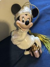 Lenox Minnie Mouse Christmas Ornament 2003 New Box &amp; COA 24 K Trim Limit... - $27.10