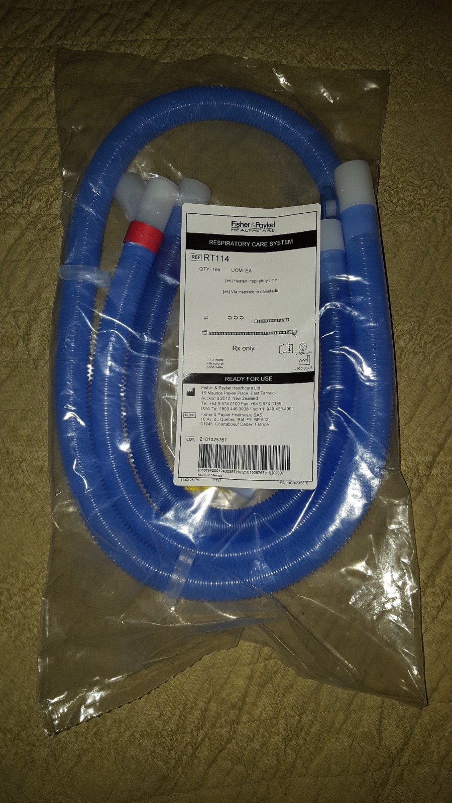 Fisher And Paykel Respiratory Care System RT114  - $42.00