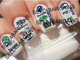 Seattle Seahawks Promo 17 Different Designs》Salon Quality Nail Art Decal... - $311.75 MXN