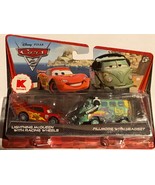 Disney Pixar Cars 2-pack Lightning McQueen With Racing Wheels &amp; Fillmore... - $31.44 CAD