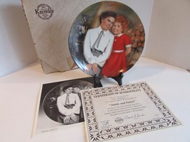 Knowles Collector Plate Annie & Grace #A13155 COA  & Box  LotE - $9.85