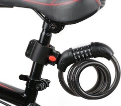 Ankia Bike Lock Cable,High Security 5 Digit Resettable Combination Self,... - €37,69 EUR