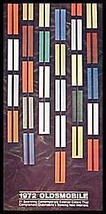 1972 Oldsmobile Color Paint Chip Selector Brochure - $11.77