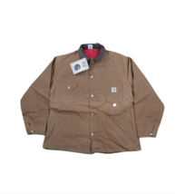 NOS Vtg 90s Carhartt Mens 54 Tall Spell Out Box Logo Quilt Lined Coat Jacket USA - £189.85 GBP