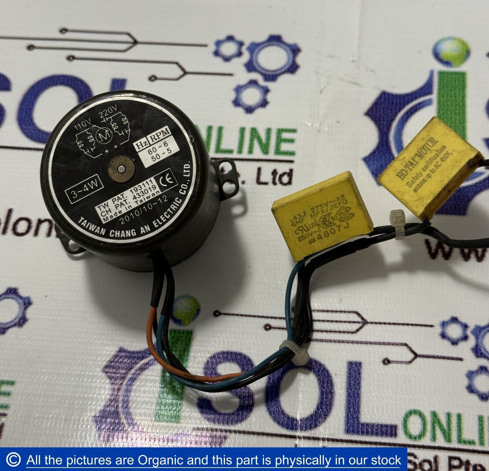 Chang AN Electric 193111 110V 220V 3-4W Low RPM Synchronous Motor 6 RPM - $99.00