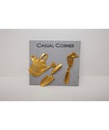 Casual Corner JJ Signed Garden Theme Pin Set - $374.72 MXN
